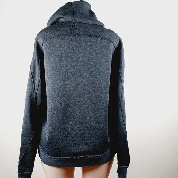 Nike Women's Black Fit Dry Raglon Sleeve Casual Full Zip Hoodie Size L - Picture 3 of 13